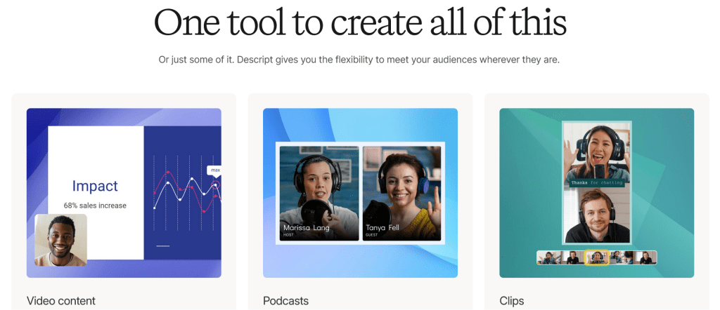 Descript Review Features