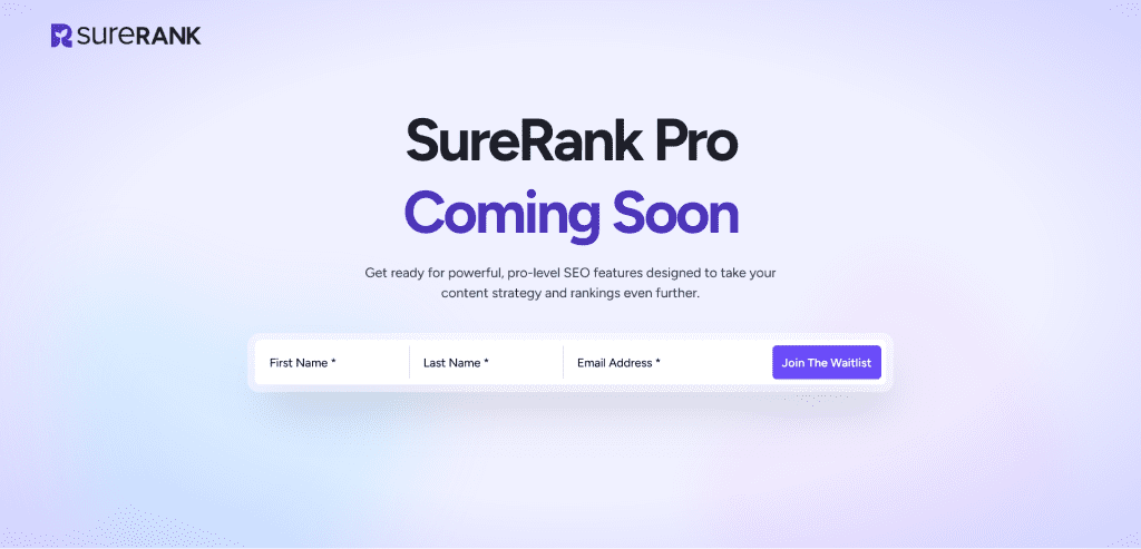 SureRank SEO Pro