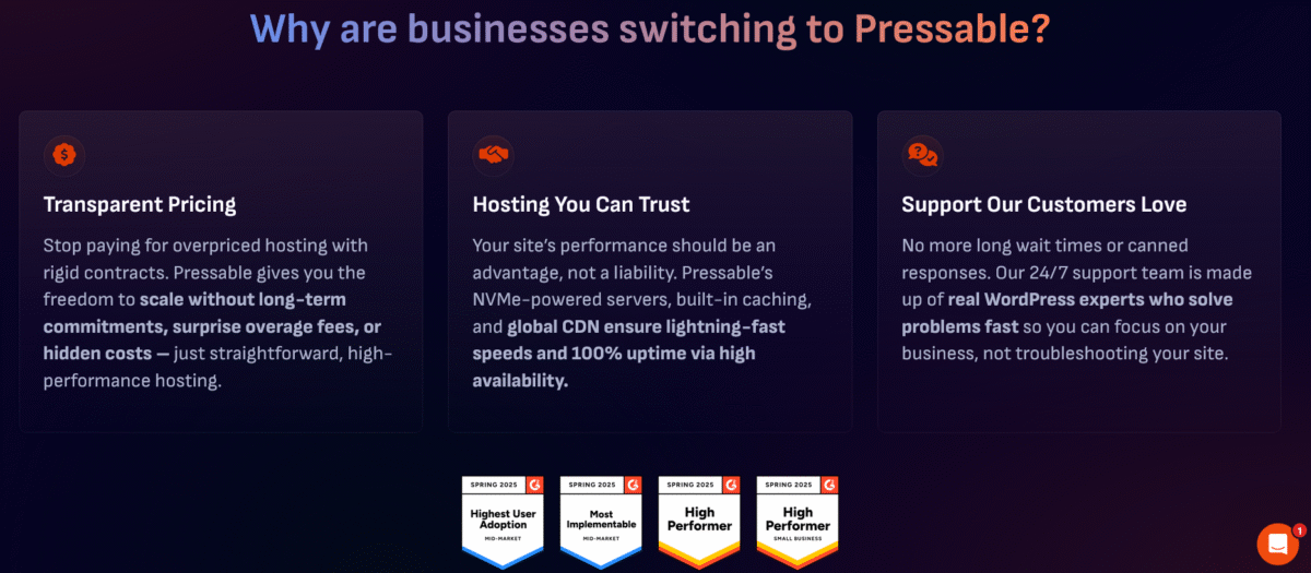 Pressable WordPress Hosting for Businesses