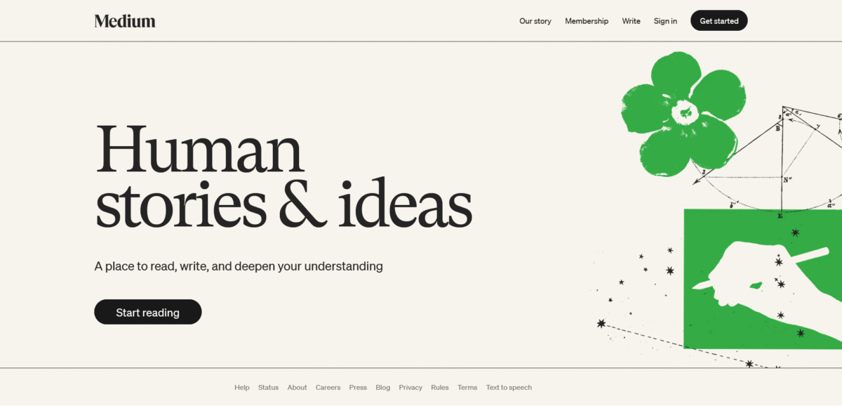 Medium Writing Platform