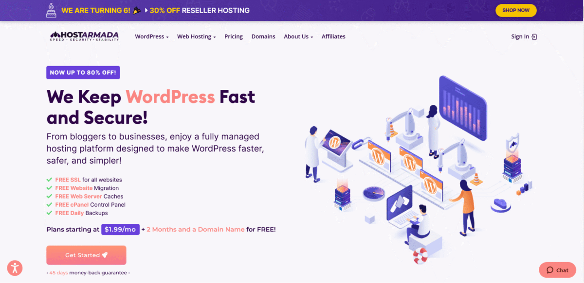HostArmada WordPress Hosting