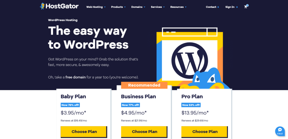 HostGator WordPress Hosting