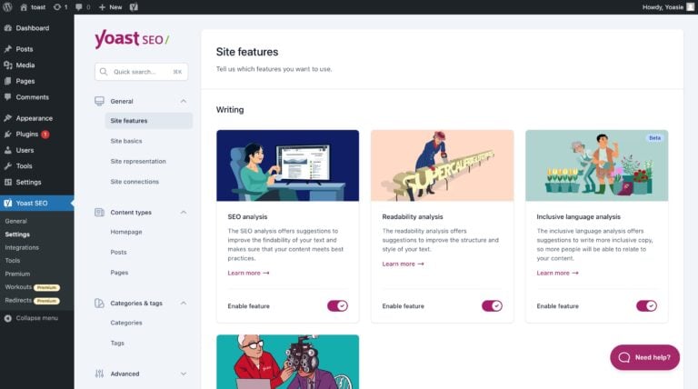 Yoast User Interface