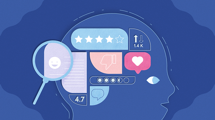 Emotions and ratings in human mind