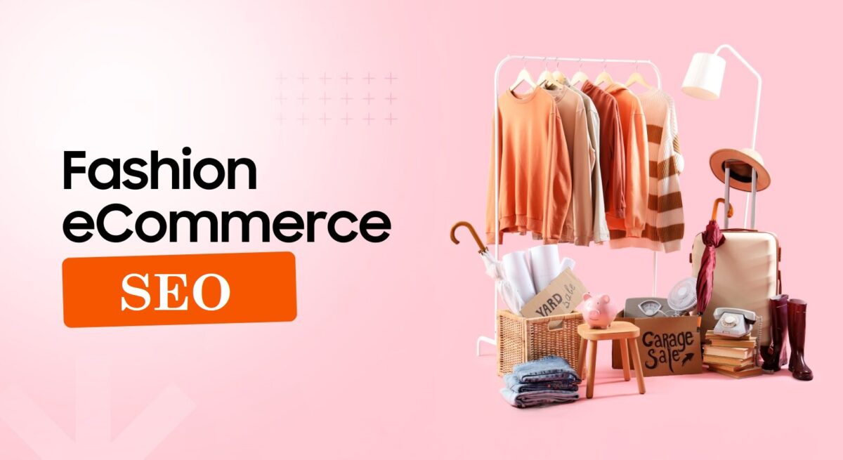 Clothing display with SEO text