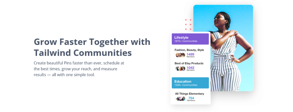 Tailwind Board Lists and Communities
