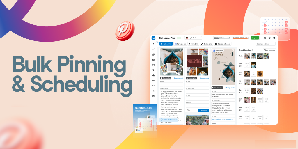 Tailwind Bulk Pinning and Scheduling