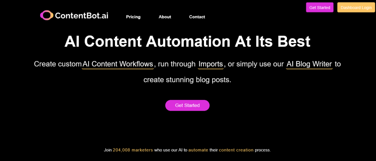 AI content automation with ContentBot