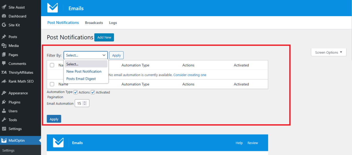 MailOptin Email Marketing