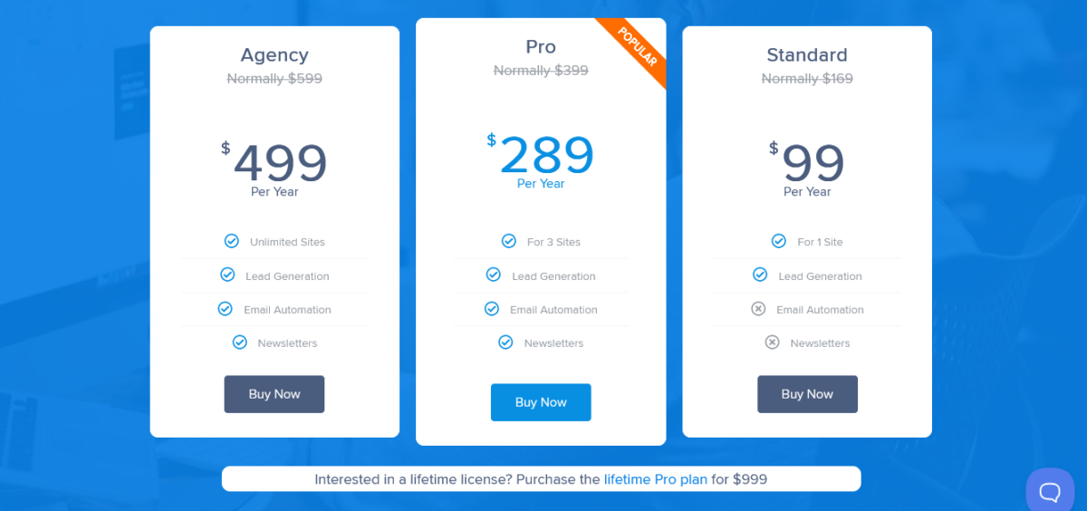MailOptin Pricing
