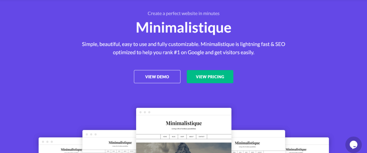 Minimalistique WordPress Theme