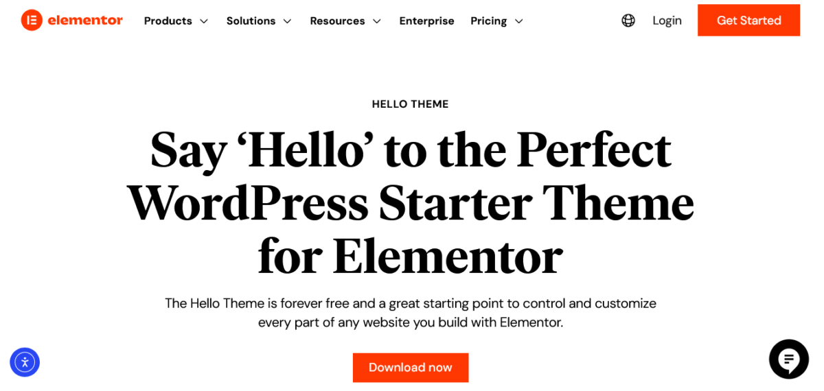 Hello Theme By Elementor