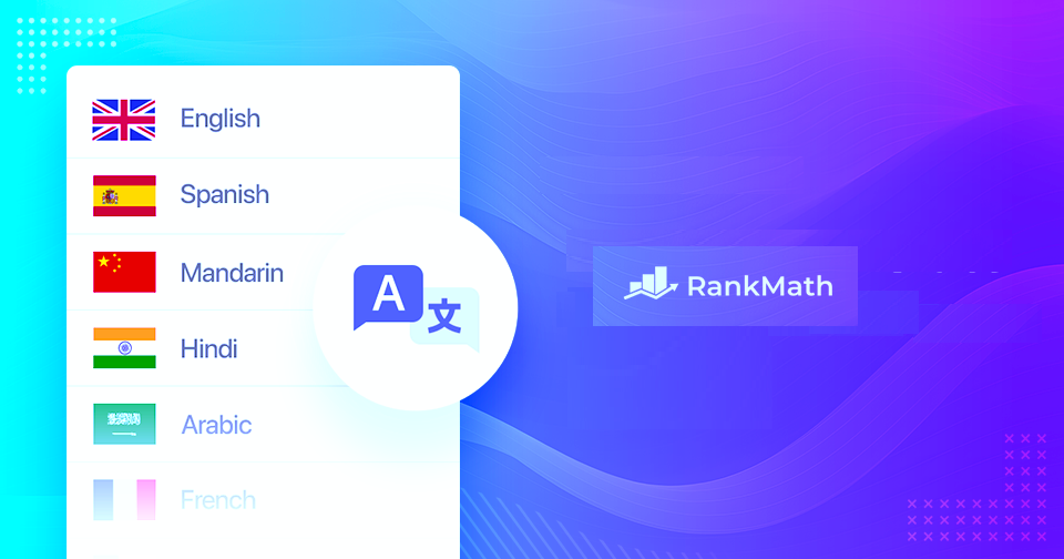 Multilingual options for Rank Math plugin