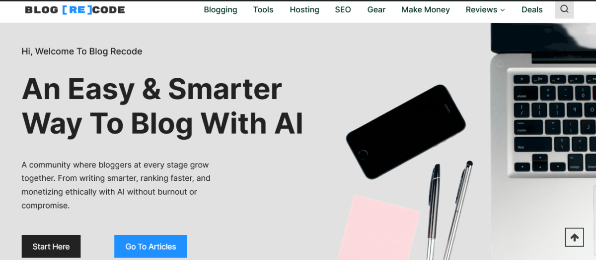 Blog Recode Homepage