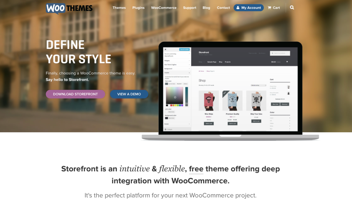 Storefront WooCommerce Theme
