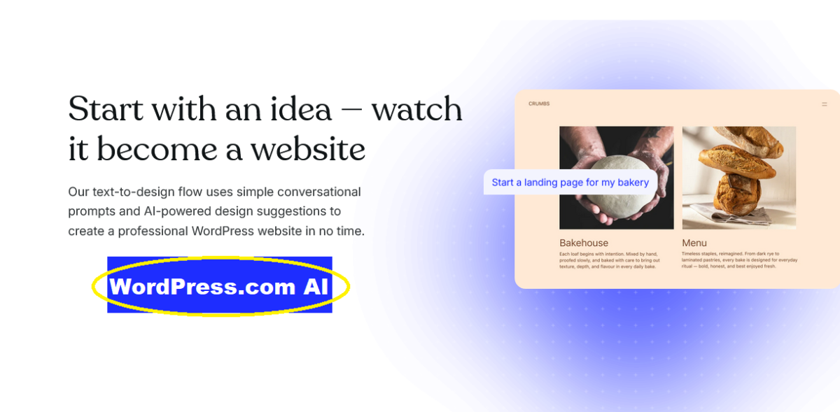 WordPress.com AI Website Builder
