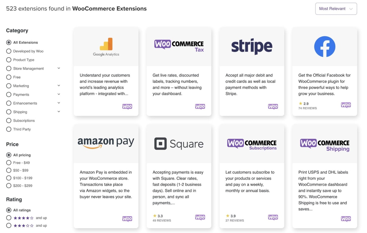 WooCommerce Extensions
