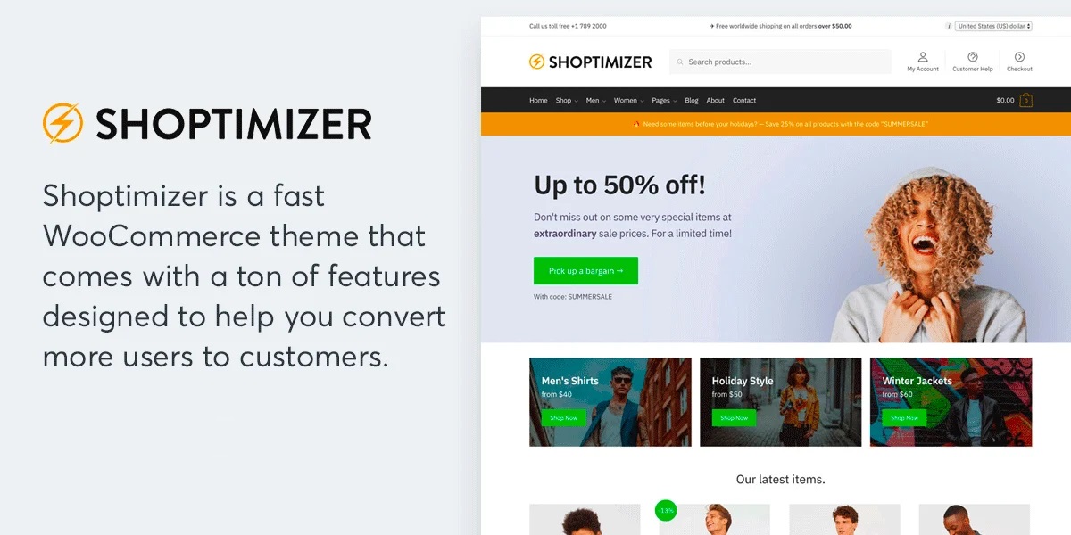 Shoptimizer WooCommerce Theme