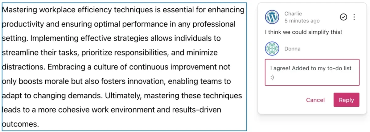 WordPress.com Block Notes