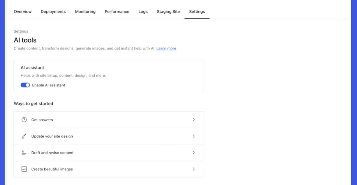 WordPress.com AI Assistant
