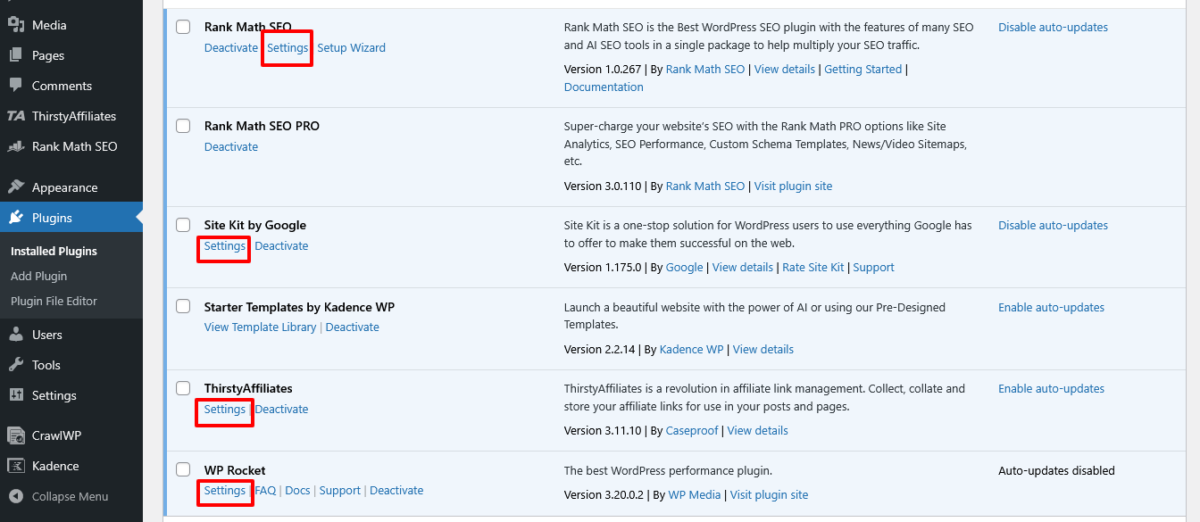 Plugin Configuration after Install