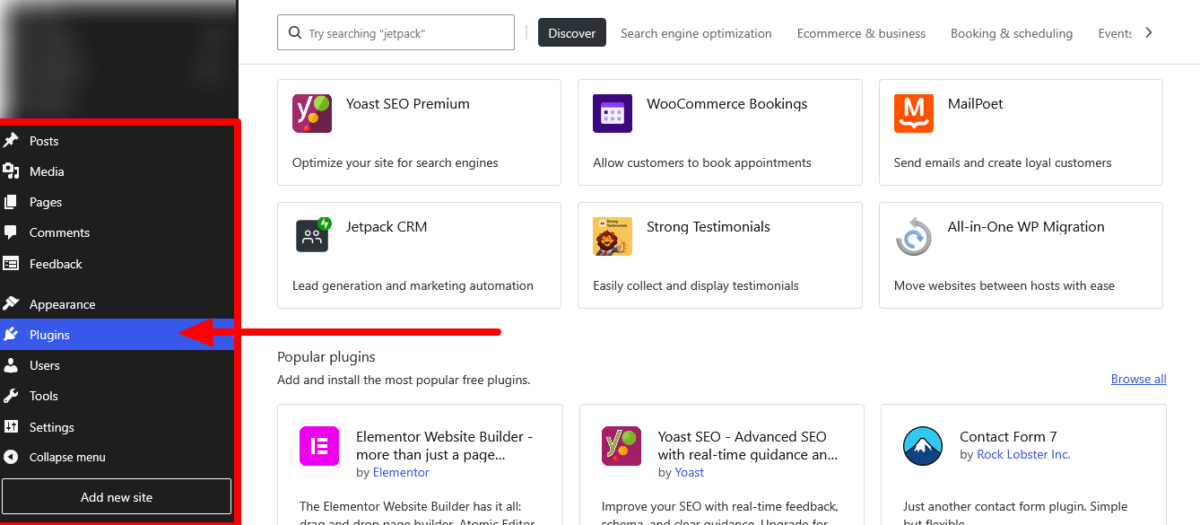 Install Plugins on WordPress.com