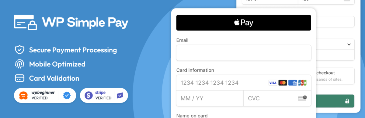 WP Simple Pay Plugin