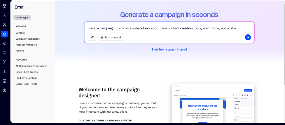 ActiveCampaign AI Campaign Builder