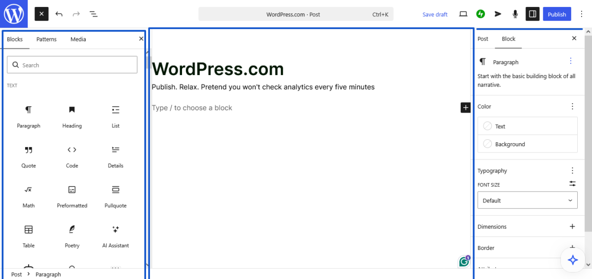 WordPress.com Block Editor | Blog on WordPress.com
