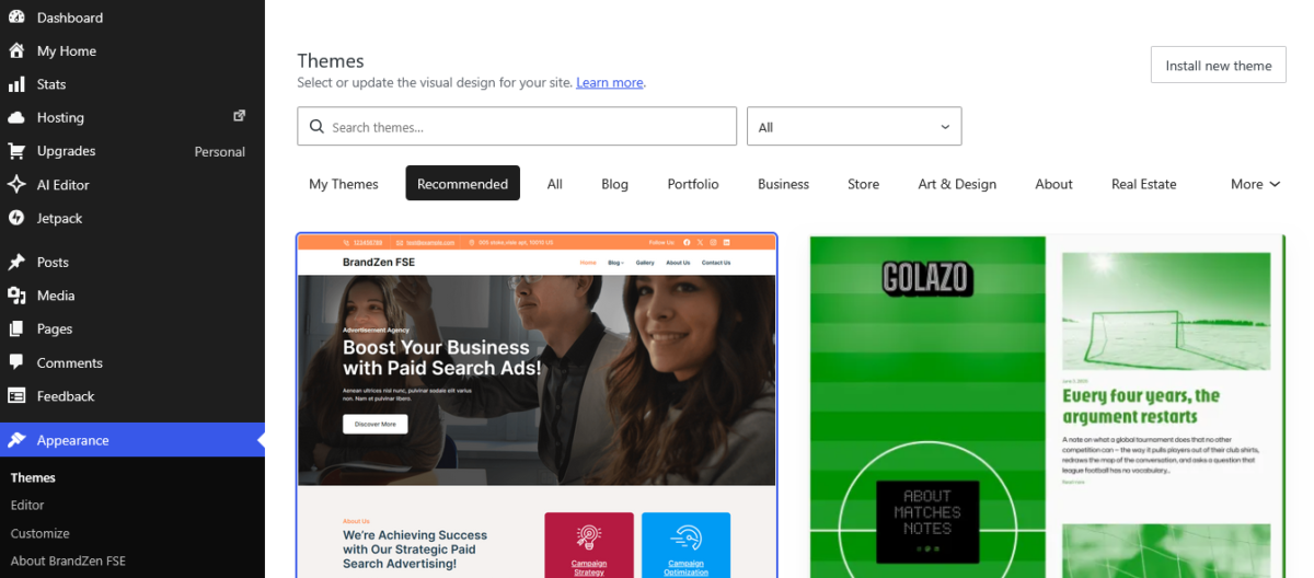WordPress.com Themes