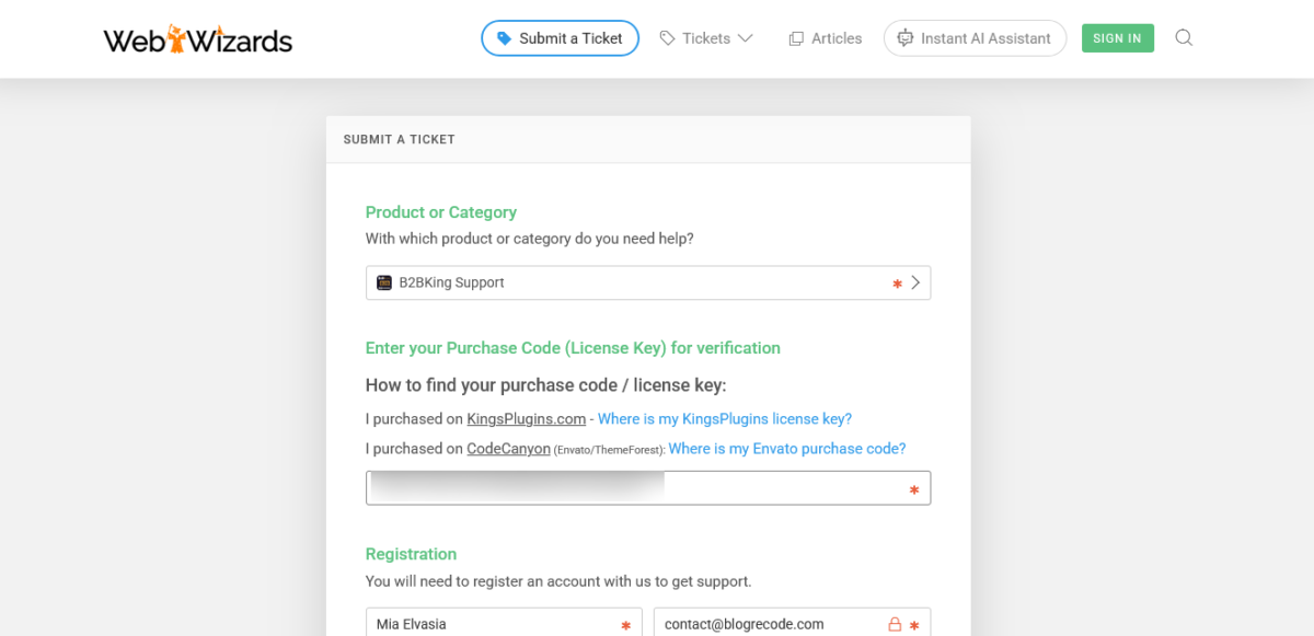 WebWizards Support